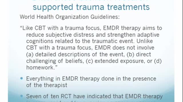 EMDR vs CBT For Treating Trauma