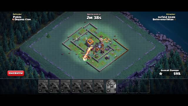 100% versus battle win in clash of clans