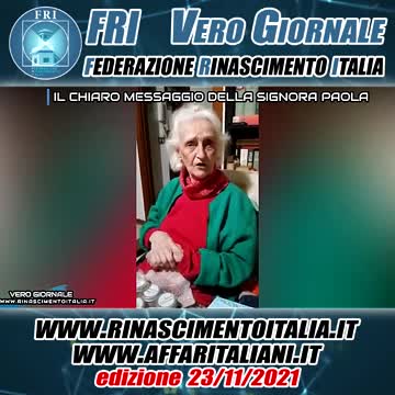 Il chiaro messaggio della signora Paola - Vero Giornale 23.11.2021