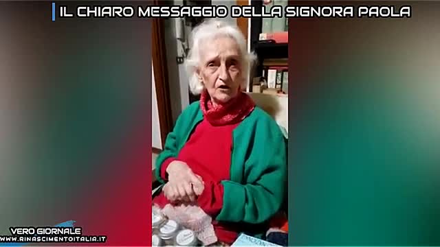 Il chiaro messaggio della signora Paola - Vero Giornale 23.11.2021