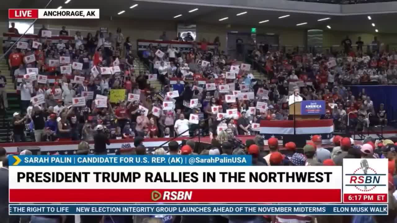 DRILL BABY DRILL.. Sarah Palin at Trump rally