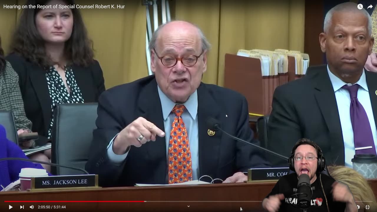 Robert Hur Testifies: The Most Stupid Democrat Defense Yet! Retry!