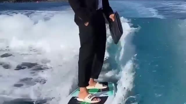 Heading to the office like