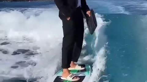 Heading to the office like