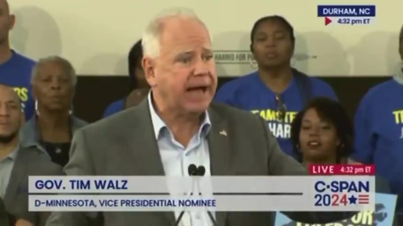 Tim Walz claims his mother waits for her social security check every month to feed herself