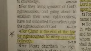 Christ is the end of the law for...