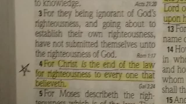 Christ is the end of the law for...