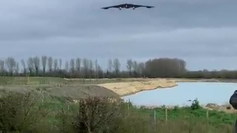 B2 Stealth Bomber arrival Fairford (FFD)