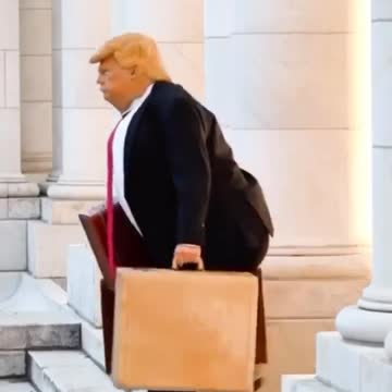 Donald trump leaving the white house