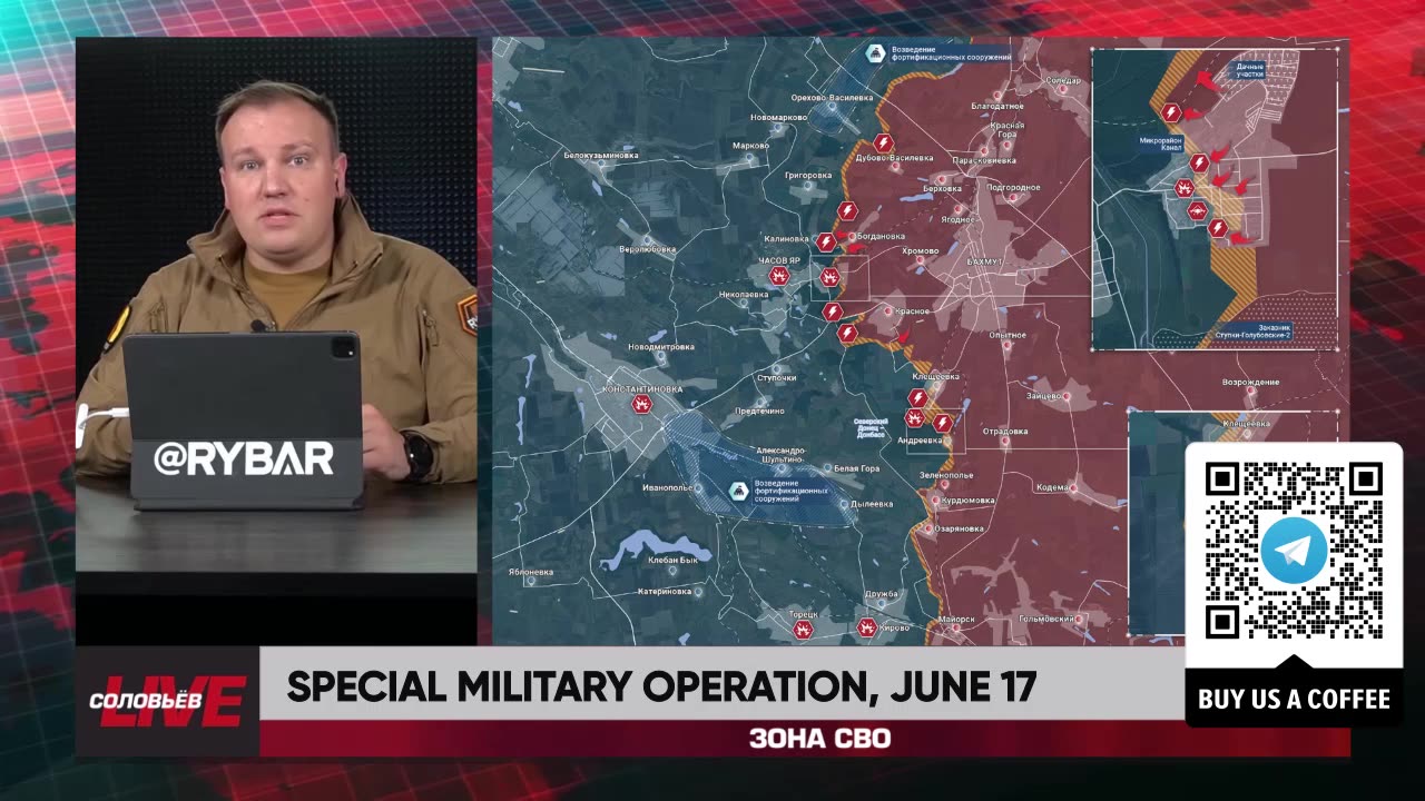 ❗️🇷🇺🇺🇦🎞 RYBAR HIGHLIGHTS OF THE RUSSIAN MILITARY OPERATION IN UKRAINE ON June 17, 2024