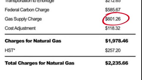 Trudeau's carbon tax scam.