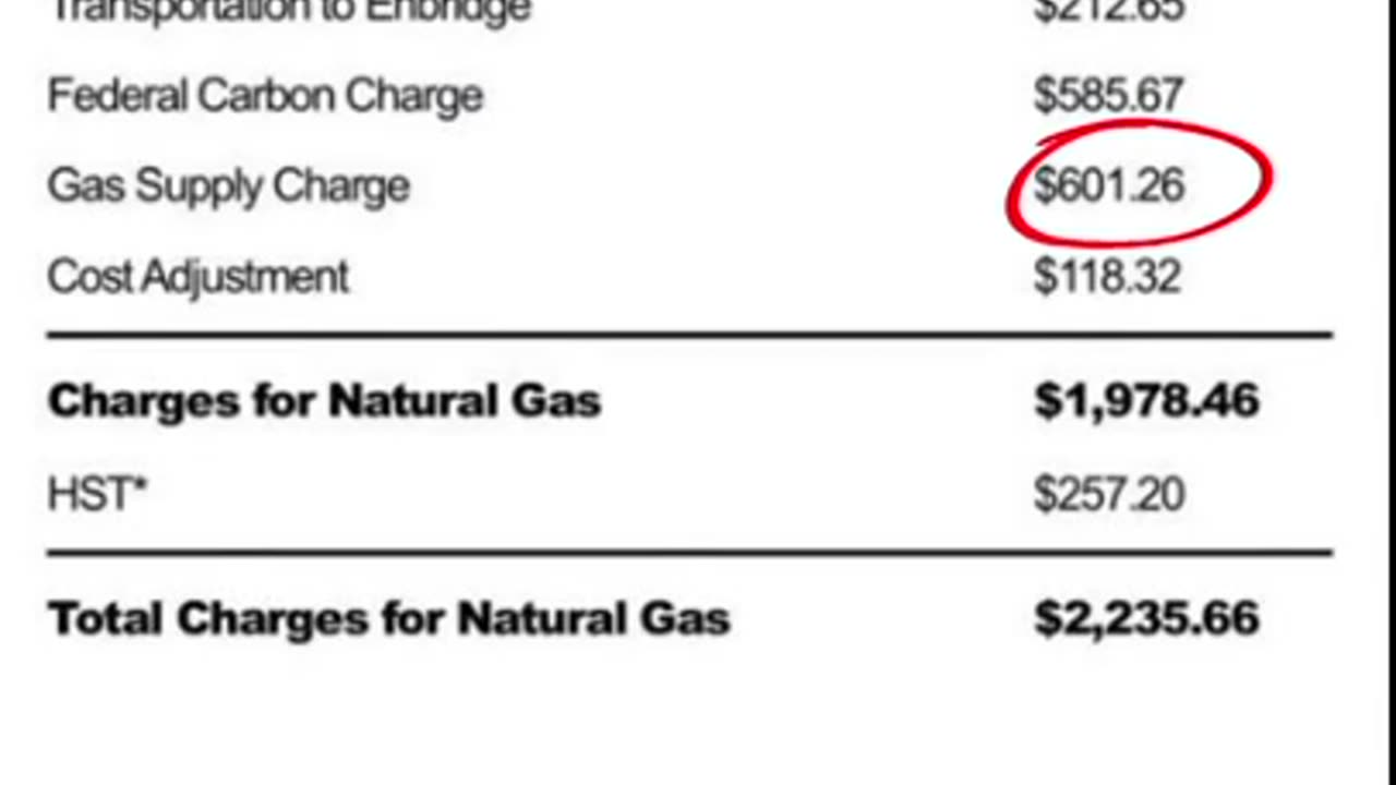 Trudeau's carbon tax scam.