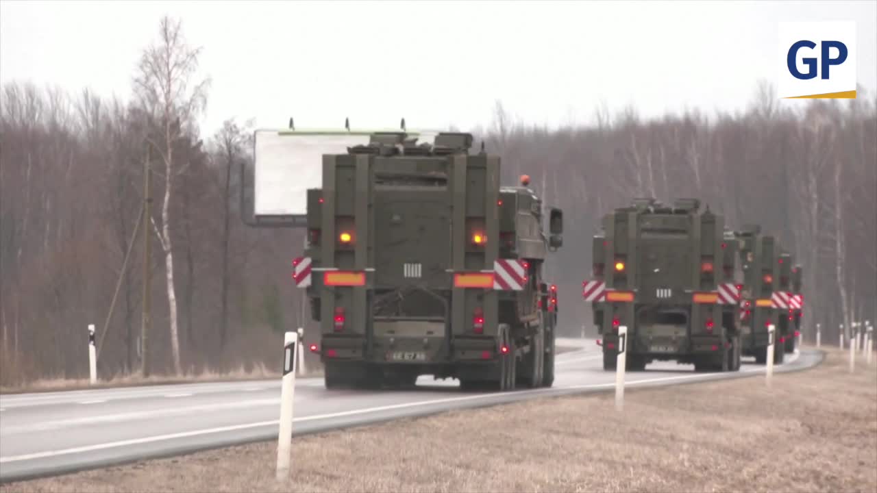 NATO Tank Convoy Headed to Russian Border Country Estonia