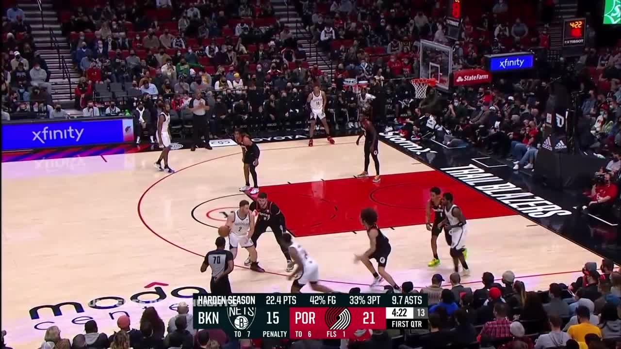 Brooklyn Nets vs Portland Trail Blazers Full Game Highlights _ 2021-22 NBA Season-720p