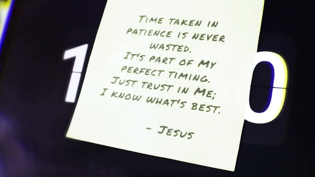 Waiting can be tough, but remember, it's all in Jesus' hands.