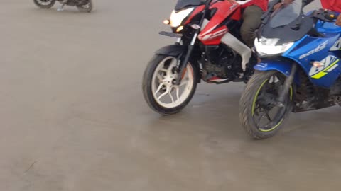 Bike Drive in side river