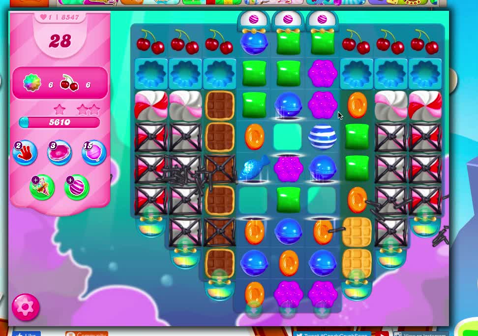 Candy Crush Level 8547 (No Boosters)