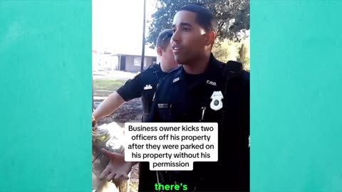 Get OFF my PROPERTY!!// Is that a FIREARM?..Call your SERGEANT