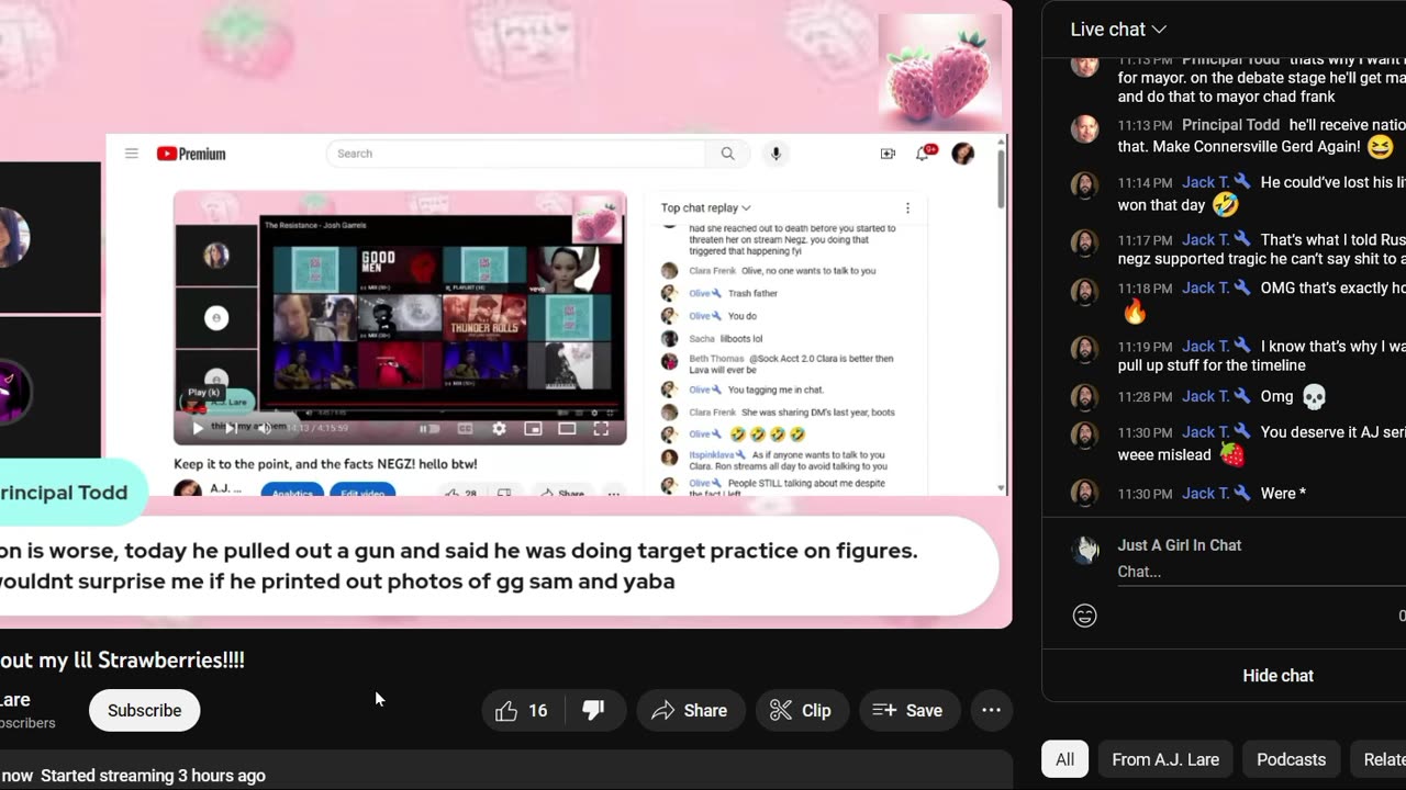 AJ LIES ABOUT RUSS YTR CRIES- CLIP