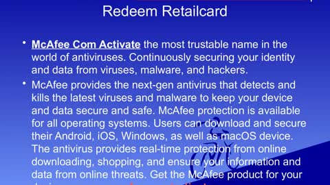 Mcafee Com Activate - Mcafee Activate