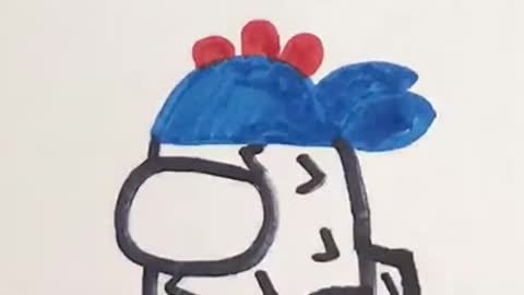 LadyBug + Spike + Among Us - Amazing Mix Drawing #Shorts #Drawing