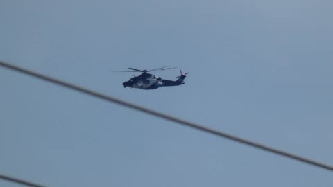 Police chopper Melbourne Mill Park Australia 6.17pm 5th Jan 2022