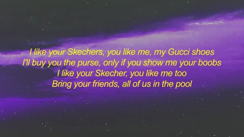 DripReport - Skechers (Lyrics) i like your skechers you like me my gucci shoes