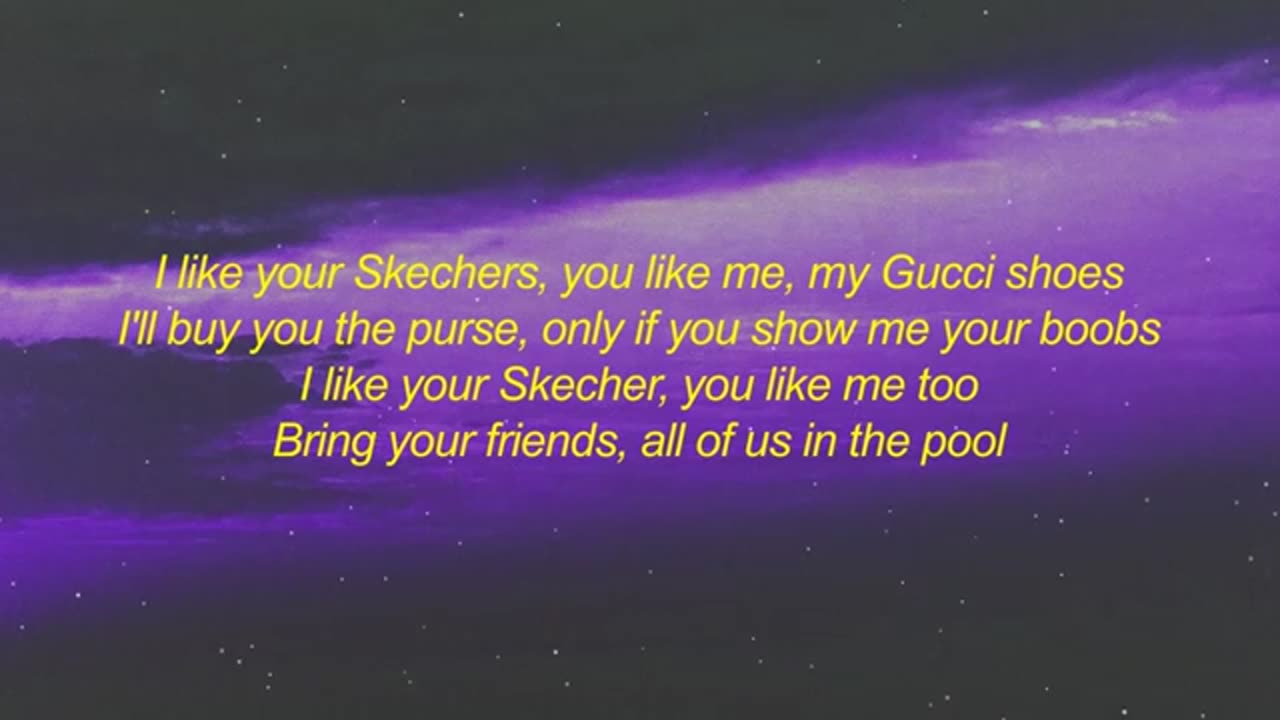 DripReport - Skechers (Lyrics) i like your skechers you like me my gucci shoes