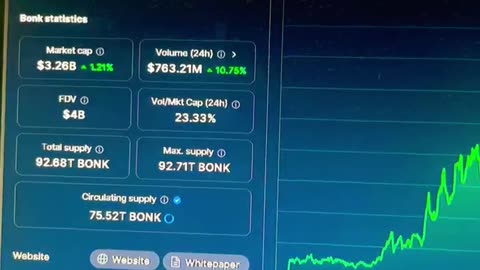 bonk crypto coin bitcoin next explosion! #fyp