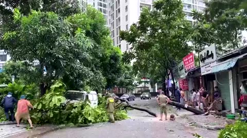 'I'm terrified': Super Typhoon Yagi arrives in Vietnam