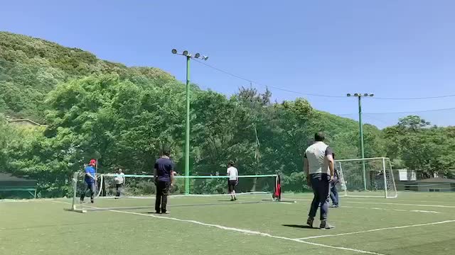 Second video of South Korean men playing ball