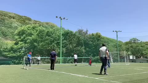 Second video of South Korean men playing ball