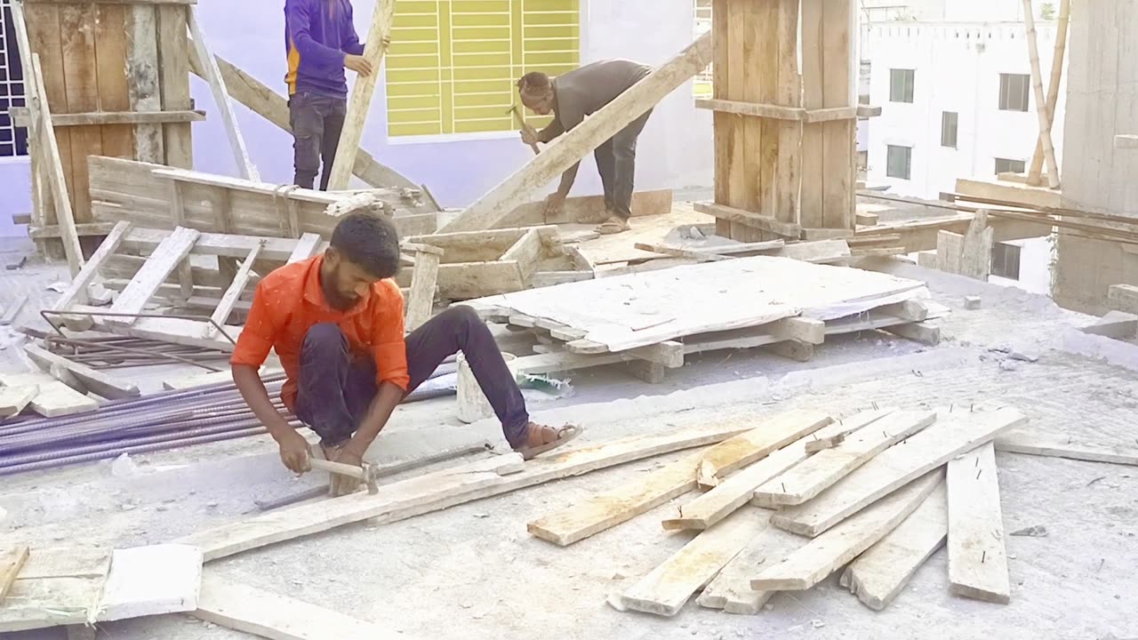 Construction hard working for hard workers
