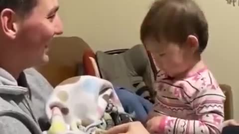 Daughter Dislikes Dad's Shaved Face