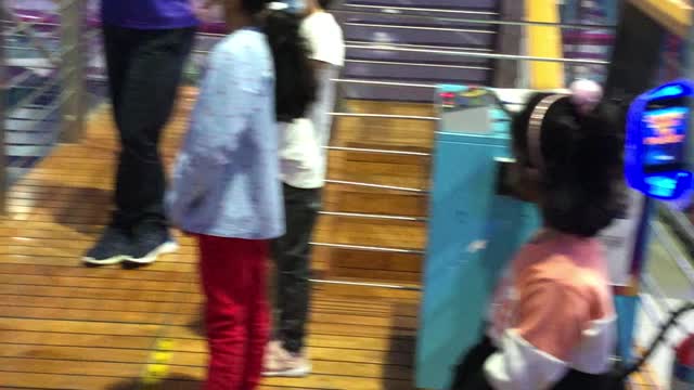 Children playing in water Mirdif city center