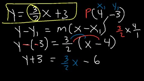 Writing Equations of Lines Parallel and Perpendicular to a Given Line Through a Point