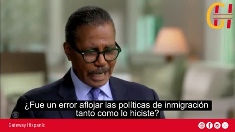 Kamala Harris denies being responsible for the southern border crisis.
