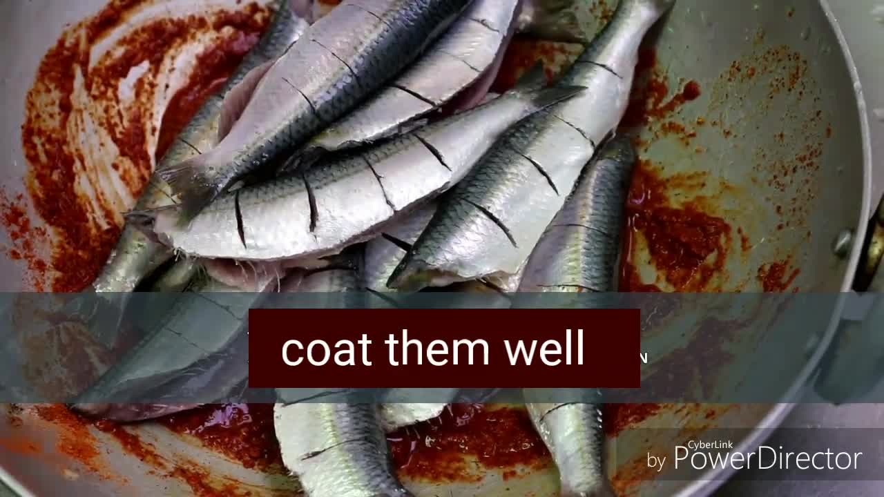 How to make spicy fish fry Indian Style Sardine fry Meen varuthatu