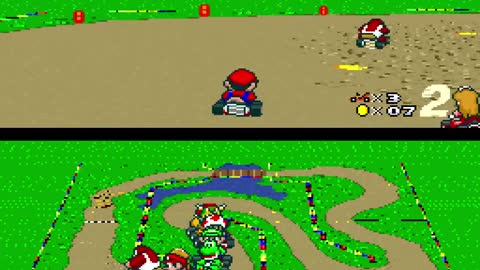 Super Mario Kart SNES Gameplay