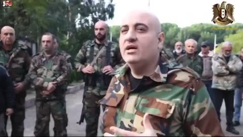 Syrian soldiers were ordered to surrender and retreat. 1