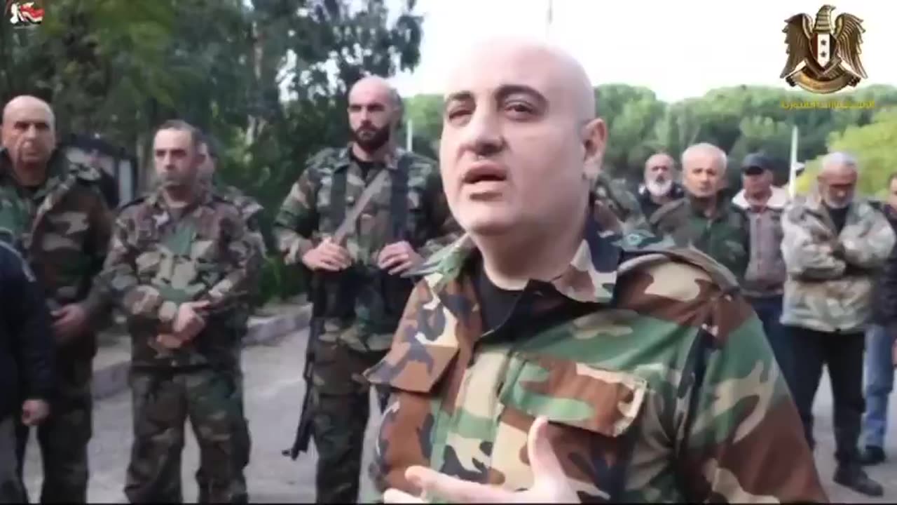 Syrian soldiers were ordered to surrender and retreat. 1