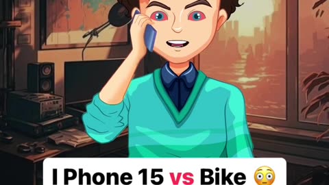 I phone 15 vs Bike…..😳