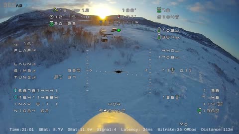 N1084 FPV flight in wintertime...