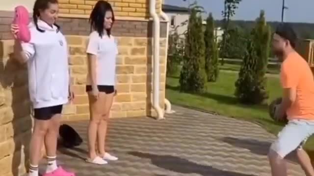 Watch what he did to the two girls