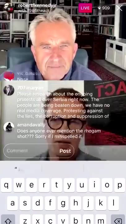 RFK Jr. (on-screen comment) _TOUCH YOUR NOSE IF JFK JR IS ALIVE_