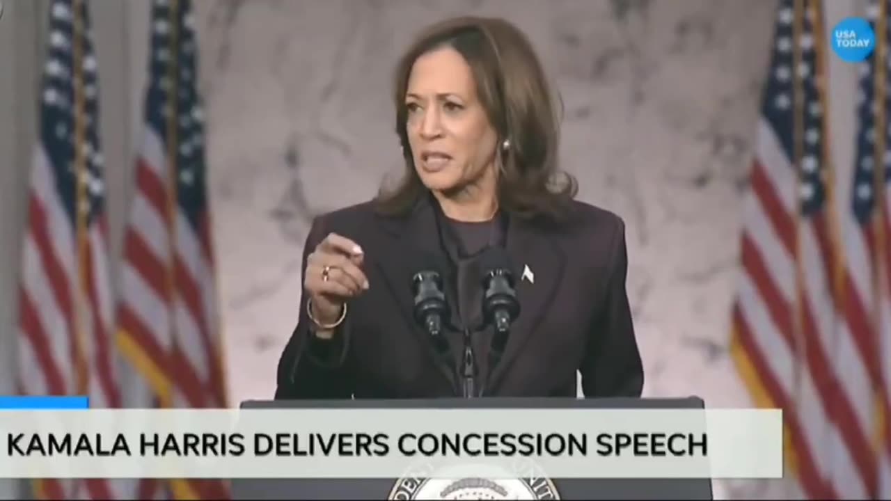 Kamala's concession speech, if you can stomach it.