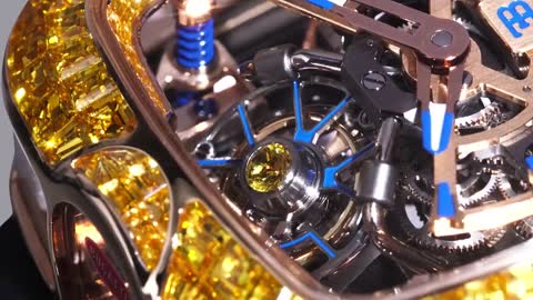 The Jacob & Co. Bugatti Chiron Baguette Yellow Sapphires