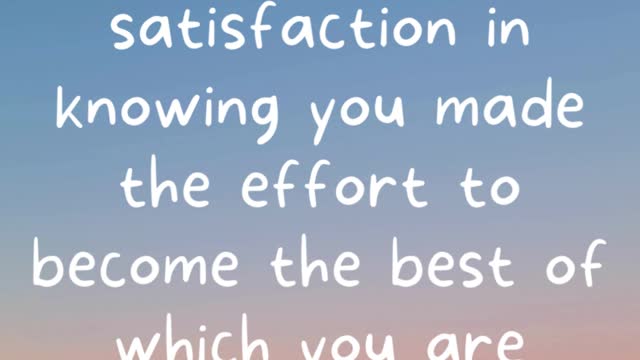 “Success is peace of mind, which is a direct result of self satisfaction"