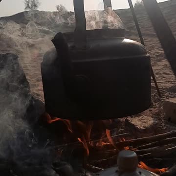 Fire tea in the heart of the desert
