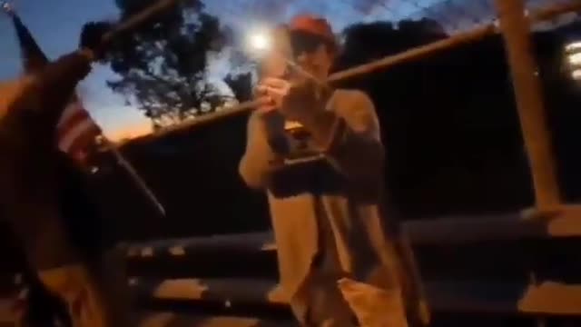 Biden Supporters Attack Trump Supporters